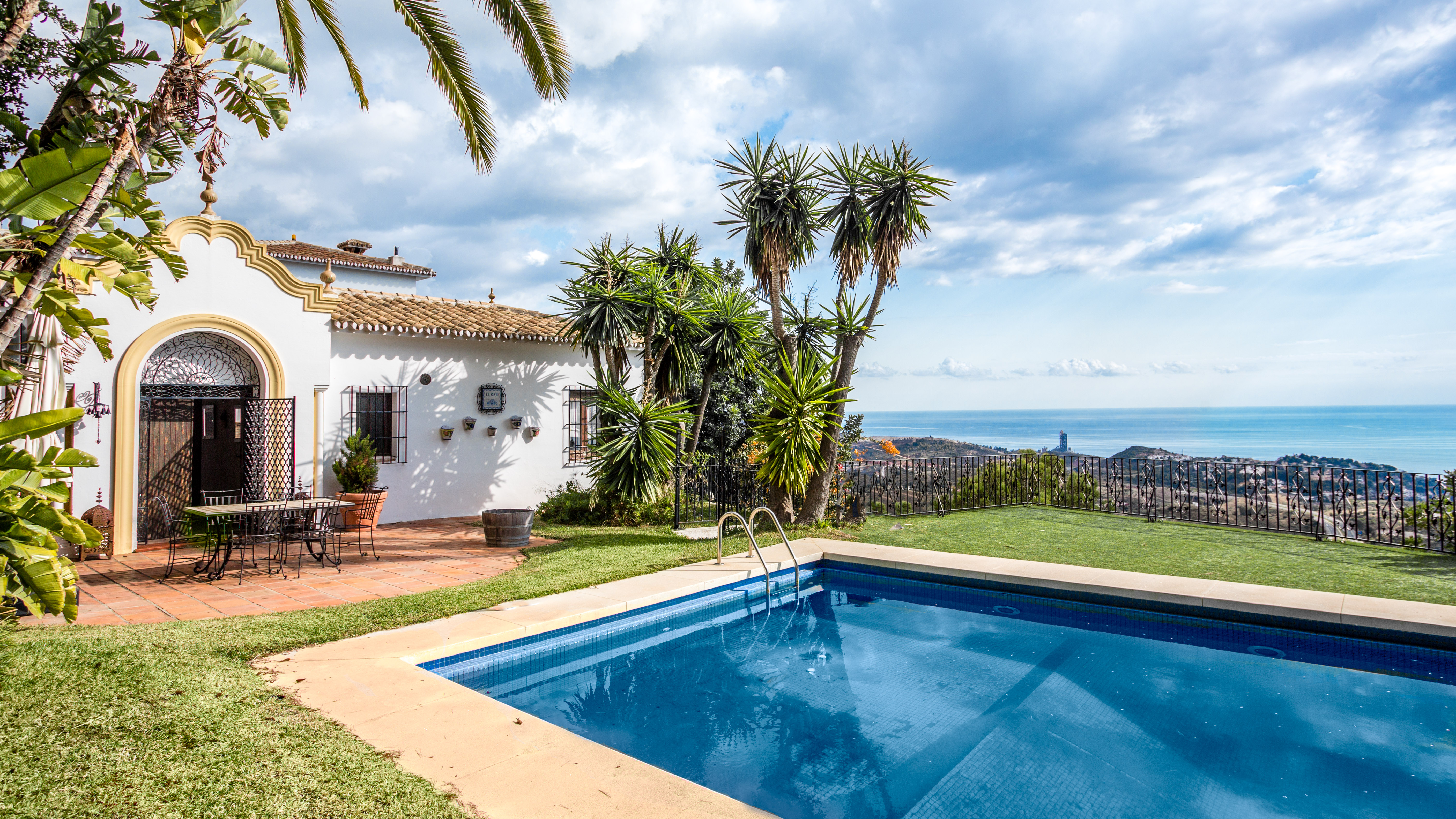 Malaga traditionelle Villa mit wunderbaren Panoramablick