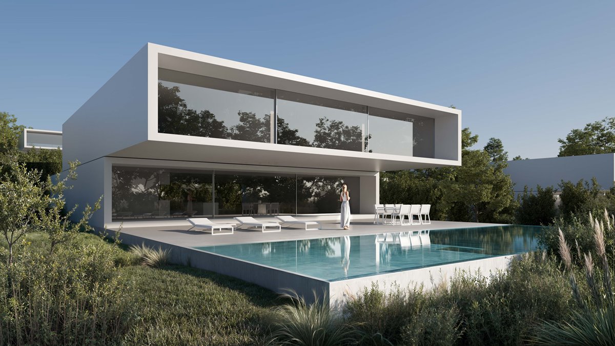 Exklusive Designervillen am Golfplatz mit privatem Pool
