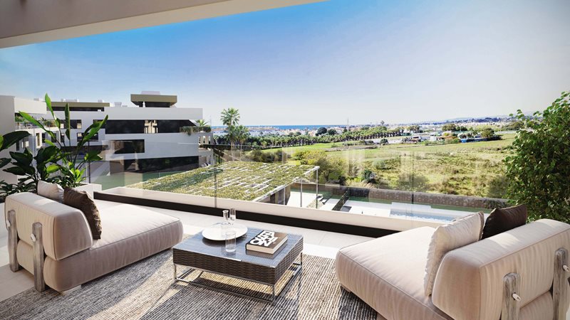 Moderne Penthäuser mit Dachterrasse und Maisonette Wohnungen mit Garten