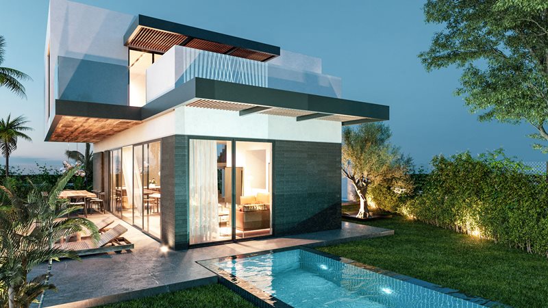 Moderne Villen im Herzen des Golftriangels El Campanario - Atalaya - Los Flamingos 
