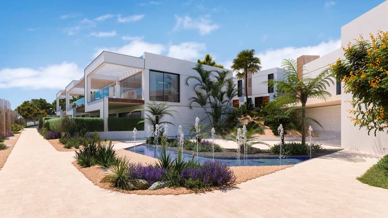 Moderne Reihenhäuser am La Cala Golfplatz