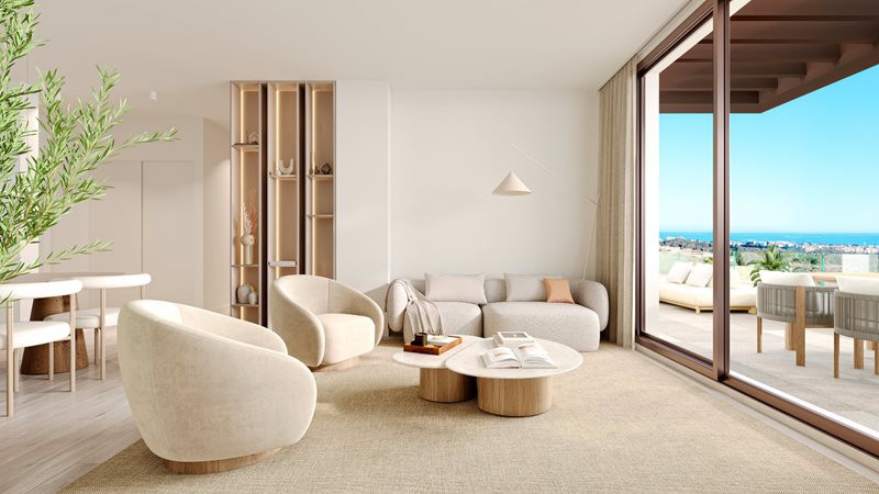 Moderne Wohnanlage mit Meerblick
