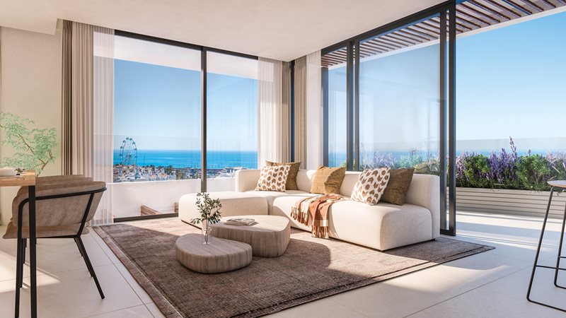 Neubauwohnungen in emblematischer Architektur fußläufig zum Strand und Yachthafen